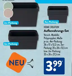 Aldi Süd HOME CREATION Aufbewahrungs-Set Angebot