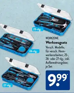Aldi Süd WORKZONE Werkzeugsatz Angebot