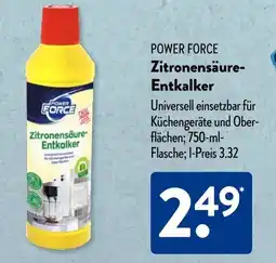 Aldi Süd POWER FORCE Zitronensäure- Entkalker Angebot