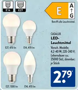 Aldi Süd CASALUX LED- Leuchtmittel Angebot