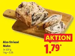 Lidl Alm-Striezel Mohn Angebot