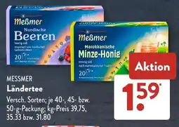 Aldi Süd MESSMER Ländertee Angebot