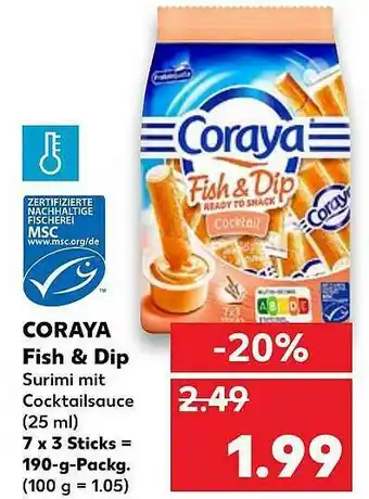 Kaufland Coraya Fish & Dip Angebot