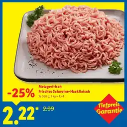 Lidl Metzgerfrisch Frisches Schweine-Hackfleisch Angebot