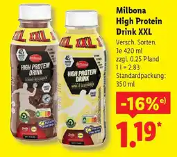 Lidl Milbona High Protein Drink XXL Angebot
