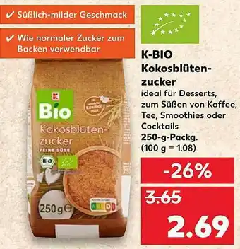 Kaufland K-bio Kokosblütenzucker Angebot