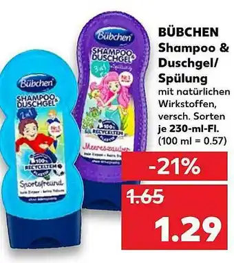 Kaufland Bübchen Shampoo & Duschgel Oder Spülung Angebot