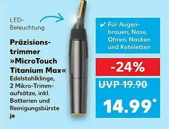 Kaufland Präzisionstrimmer Microtouch Titanium Max Angebot