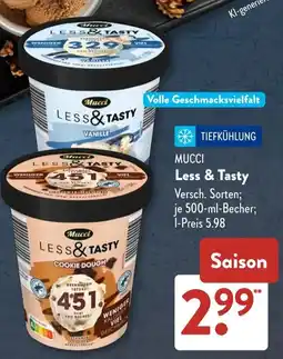 Aldi Süd MUCCI Less & Tasty Angebot