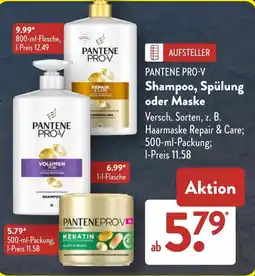 Aldi Süd PANTENE PRO-V Shampoo, Spülung oder Maske Angebot