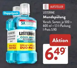 Aldi Süd LISTERINE Mundspülung Angebot