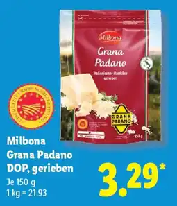 Lidl Milbona Grana Padano DOP, gerieben Angebot