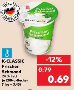 Kaufland K-CLASSIC Frischer Schmand Angebot