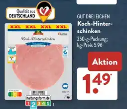 Aldi Süd GUT DREI EICHEN Koch-Hinterschinken Angebot