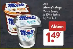 Aldi Süd ZOTT Monte-Mega Angebot