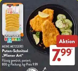 Aldi Süd MEINE METZGEREI Puten-Schnitzel ,,Wiener Art"❝ Angebot