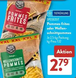 Aldi Süd SPEISEZEIT Pommes frites oder Wellenschnittpommes Angebot