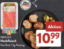 Aldi Süd FAIR & GUT Hackfleisch Angebot