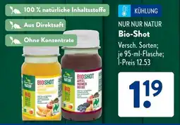 Aldi Süd NUR NUR NATUR Bio-Shot Angebot