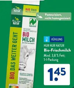 Aldi Süd NUR NUR NATUR Bio-Frischmilch Angebot