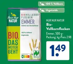Aldi Süd NUR NUR NATUR Bio- Vollkornflocken Angebot