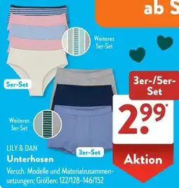 Aldi Süd LILY & DAN Unterhosen Angebot