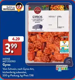 Aldi Süd MEINE METZGEREI Gyros Angebot