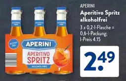 Aldi Süd APERINI Aperitivo Spritz alkoholfrei Angebot