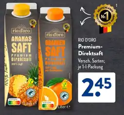 Aldi Süd RIO D'ORO Premium- Direktsaft Angebot