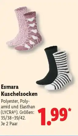 Lidl Esmara Kuschelsocken Angebot