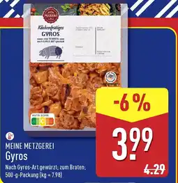 Aldi Nord MEINE METZGEREI Gyros Angebot