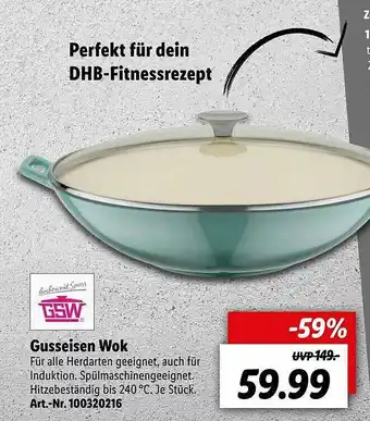 Lidl Gusseisen Wok Angebot