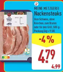 Aldi Nord MEINE METZGEREI Nackensteaks Angebot