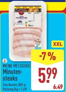 Aldi Nord MEINE METZGEREI Minutensteaks Angebot
