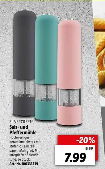 Lidl Silvercrest Salz- Und Pfeffermühle Angebot