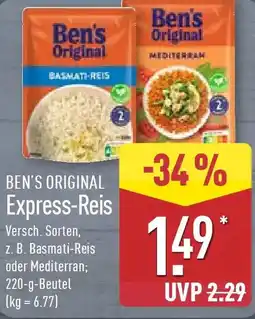Aldi Nord BEN'S ORIGINAL Express-Reis Angebot