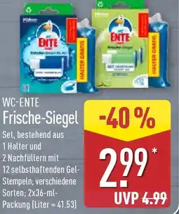 Aldi Nord WC-ENTE Frische-Siegel Angebot