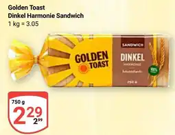 Globus Golden Toast Dinkel Harmonie Sandwich Angebot