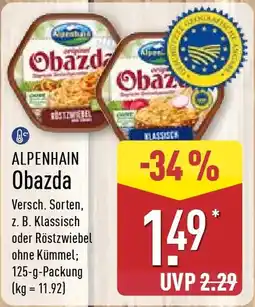 Aldi Nord ALPENHAIN Obazda Angebot