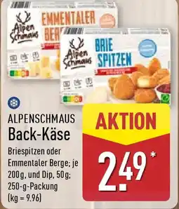 Aldi Nord ALPENSCHMAUS AKTION Back-Käse Angebot