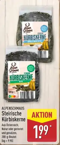 Aldi Nord ALPENSCHMAUS Steirische Kürbiskerne Angebot