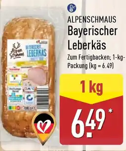 Aldi Nord ALPENSCHMAUS Bayerischer Leberkäs Angebot