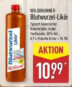 Aldi Nord WILDBRUNNER Blutwurzel-Likör Angebot