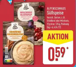 Aldi Nord ALPENSCHMAUS Süßspeise Angebot