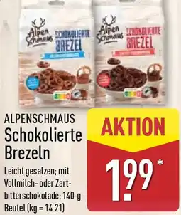 Aldi Nord ALPENSCHMAUS Schokolierte Brezeln Angebot