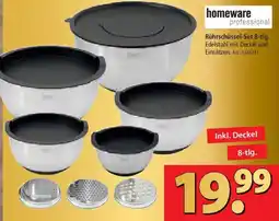 Zurbrüggen homeware professional Rührschüssel-Set 8-tlg. Angebot