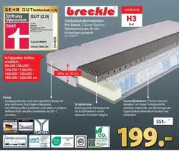 Zurbrüggen breckle Taschenfederkernmatratze Angebot