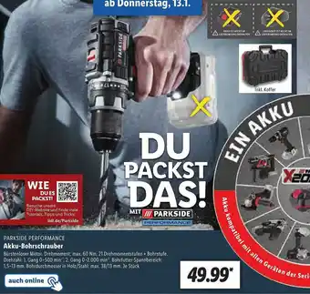 Lidl Parkside Performance Akku-bohrschrauber Angebot