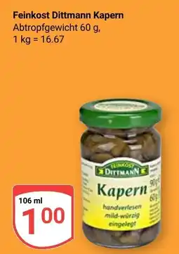 Globus Feinkost Dittmann Kapern Angebot