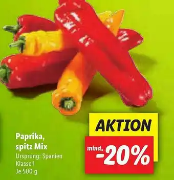 Lidl Paprika, Spitz Mix Angebot